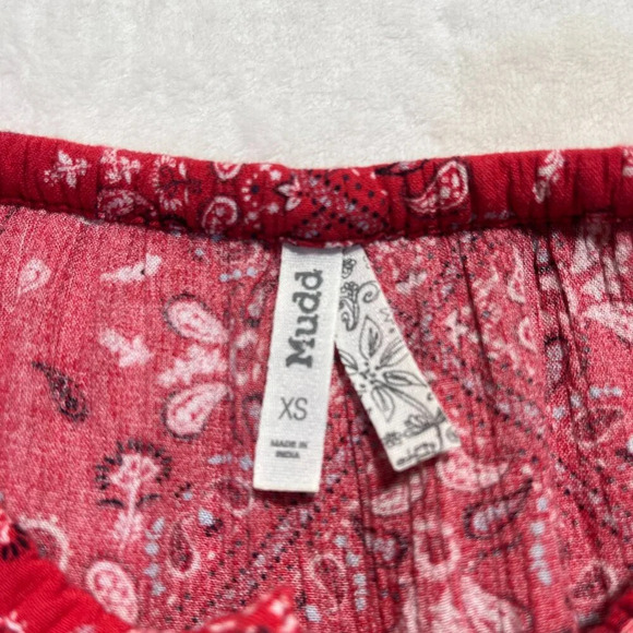 MUDD Bandana Print Red Dress Size XS - Picture 5 of 13